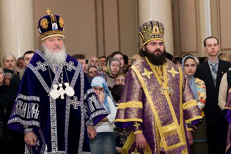 Патриарх Кирилл и владыка Феофилакт
